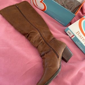 BareTrap faux suede boots size 11. NWT
